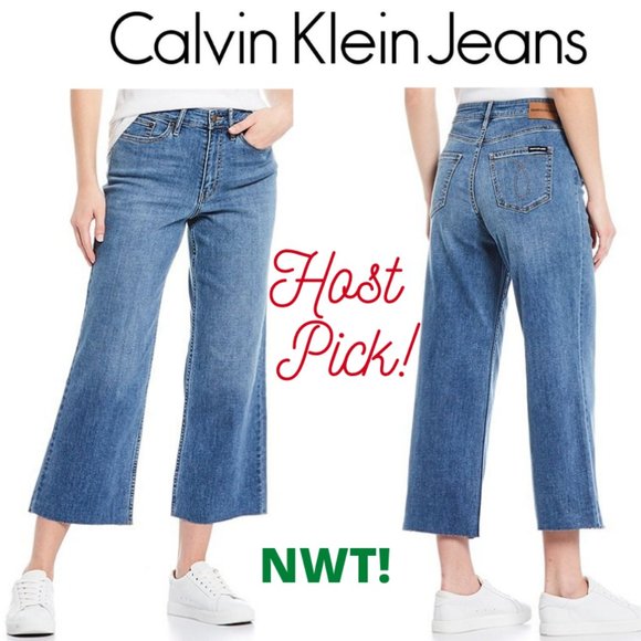 Calvin Klein Denim - ⭐️SALE⭐️Calvin Klein High Rise Wide Leg Crop Jeans